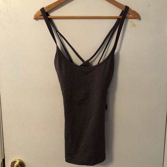 ALO Yoga Tops - NWT ALO Yoga Grey Lotus Yoga Tank Top